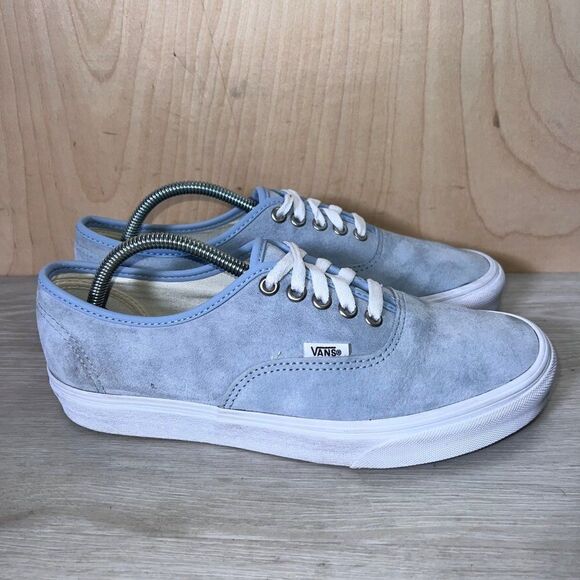 Vans Authentic Pig Suede With Scotchgard Light Blue Men's 8.5 Women's 10 - Picture 4 of 11